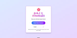 Draw your fortune (Omikuji)